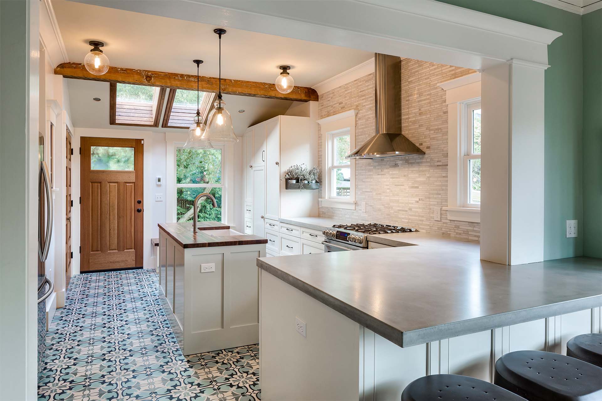 Historic Farmhouse / Transitional Kitchen Remodel in Seattle, WA by Cherry Design + Build project photo